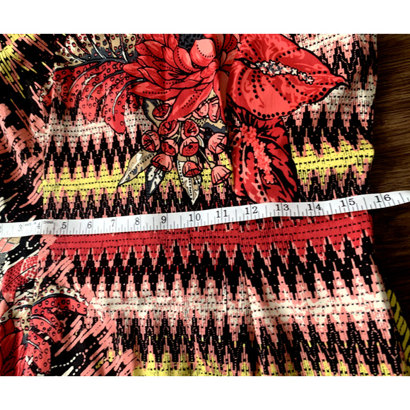 French Connection Dress Womens Size 10 Sleeveless Colorful Artsy Sheath Dress - Picture 11 of 12